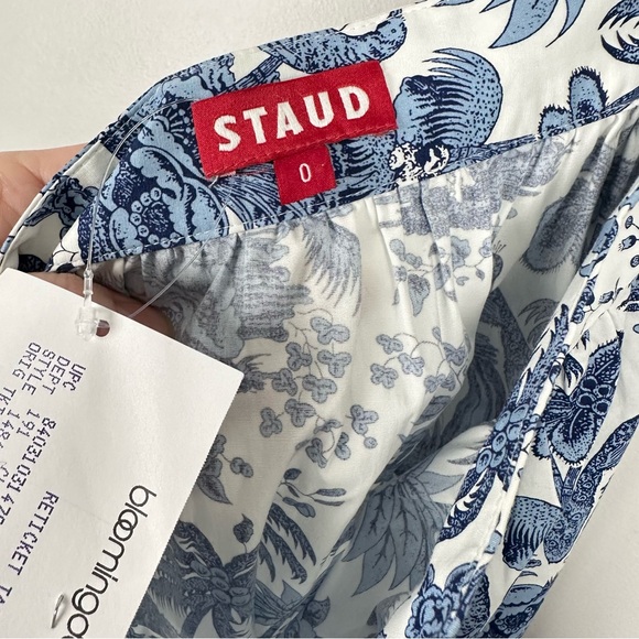 STAUD SEA SEA SKIRT BLUE TOILE size 0 NEW - Picture 11 of 15